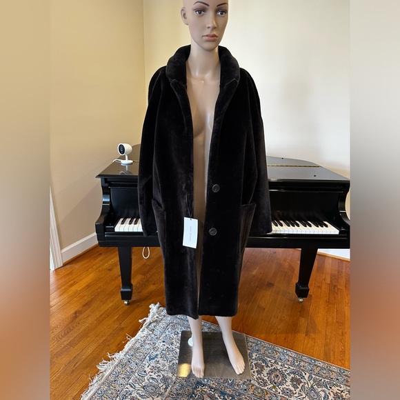 NWT Zara luxury timeless plush faux fur coat - Picture 8 of 16